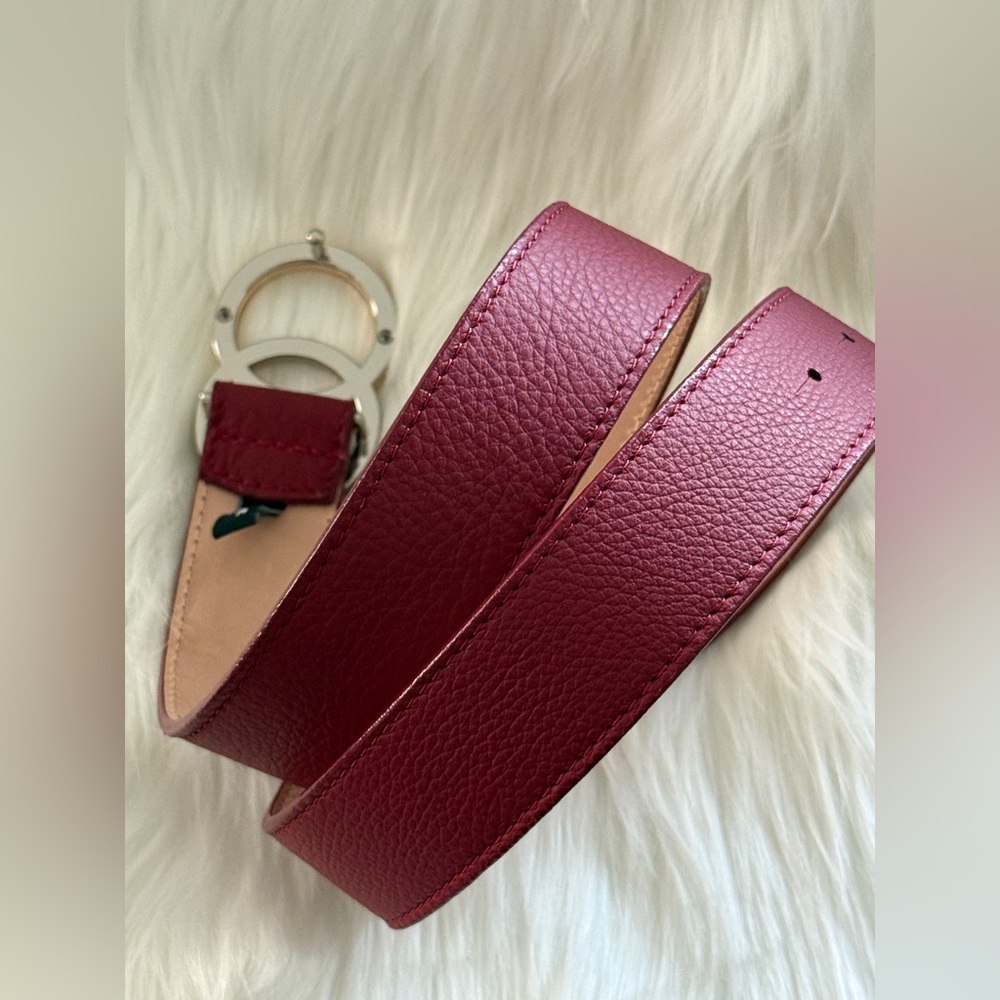🇨🇦 Brave Leather Collection - Red Leather Belt - Picture 7 of 11